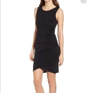 Leith Black‎ Ruched Bodycon Sleeveless Mini Dress XS Fitted